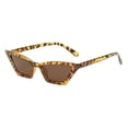 thumbnail image 4 of unbranded Gafas De Sol Vintage Ojo Con Marco Leopardo Lentes Marrones Livianas Para Y Uso Diario, 4 of 7