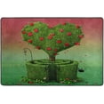 thumbnail image 4 of Dreamtimes Fairy Heart Tree Labyrinth Non-Slip Area Rug 72"x48", Valentine Soft Non Slip Washable Floor Mats for Indoor Front Porch,Living Room, Bedroom,Kitchen, 4 of 5