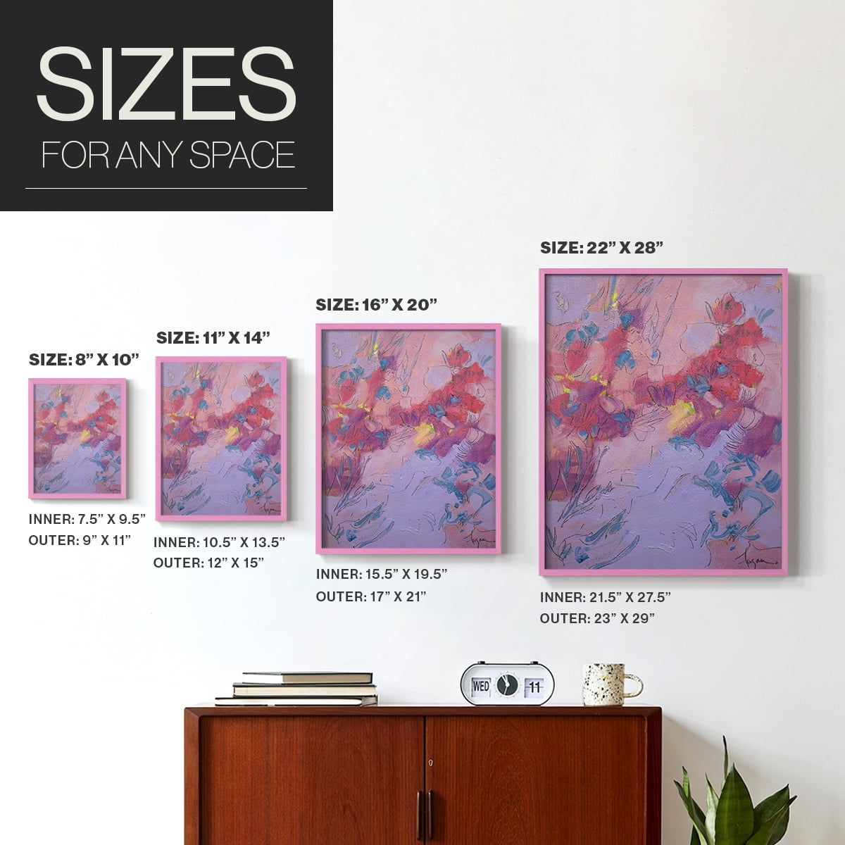Wish You Well Framed Print - Solid Wood in Single Picture Frame Solid Wood 2 Framed Print