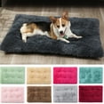 thumbnail image 1 of HEVIRGO Dogs Cushion Solid Color Keep Warmth Soft Texture Thickened Cat Dogs Sleeping Mat for All Seasons,Rose Red S, 1 of 10
