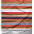 thumbnail image 1 of Soimoi Cotton Duck Fabric Horizontal Stripe Print Sewing Fabric Yard 42 Inch Wide, 1 of 1