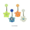 thumbnail image 1 of Acrylic Flower Belly Ring Navel Ring, 1 of 4