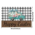 Easter Bunny Decorative Floor Mat Truck Floral Interior And Exterior