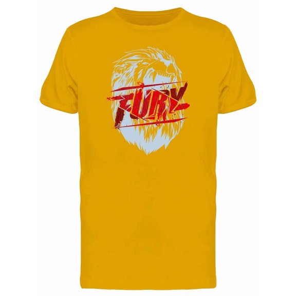 Grunge Fury Quote Lion Head Tee Men's -Image by Shutterstock