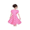 thumbnail image 4 of Girls Dress Vintage Pink White Polka Princess Birthday Party 6 Years, 4 of 6