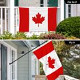thumbnail image 3 of G128 Combo Pack: 6 Ft Tangle Free Aluminum Spinning Flagpole (Black) & Canada Canadian Flag 3x5 Ft, LiteWeave Pro Series Printed 150D Polyester, 4 Corner Brass Grommets | Pole with Flag Included, 3 of 9