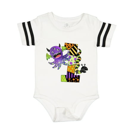 

Inktastic Fun Monsters First Birthday Gift Baby Boy or Baby Girl Bodysuit