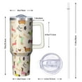 thumbnail image 3 of 40oz Double Insulated Dog Travel Mug with Spill Proof Lid, Handle and Straw – Perfect Coffee Tumbler Gift for Dog Lovers, 3 of 5
