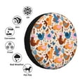 thumbnail image 4 of Logiee Cute Chickens Print Spare Tire Cover, Universal Wheel Protectors,Waterproof Dust-Proof UV Sun Wheel Tire Cover,Fit for SUV, RV, Travel Trailer, Truck-14 inch, 4 of 6