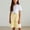 Yellow, variant on Girls Pants Size 5-6Y Kids Striped Elastic Waist Shorts Five Length Solid