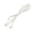 thumbnail image 1 of 1M 39.4" Long RJ11 6P2C Telephone Phone Extension Cord Cable, 1 of 1