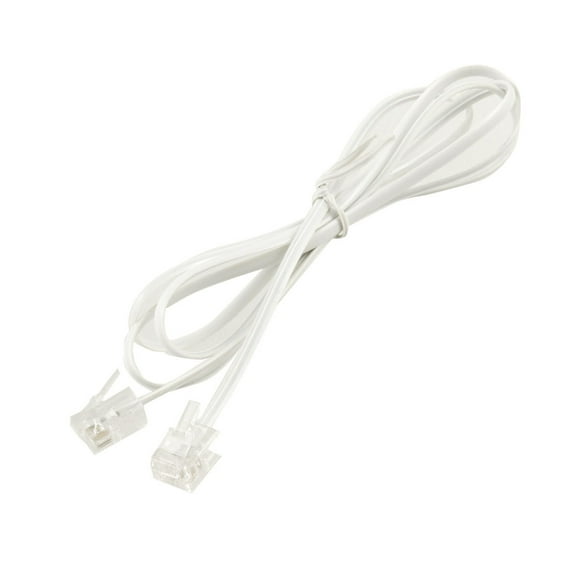 Uxcell 6P2C RJ11 Male to Male Plug Telephone Line Cable Wire 1M 39.4"