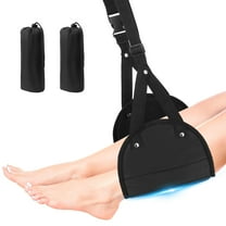 2 Pack Airplane Foot Hammock, Airplane Footrest with Premium Memory Foam, Adjustable Length Foot Hammock for Plane Travel, Airplane Foot Rest Relax Your Feet in The Airline Train Office Home