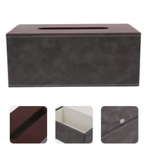 GOOHOCHY Rectangle Tissue Holder Tissue Box Holder Pu Leather 1Pack