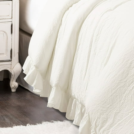 3pc King Reyna Comforter Set White - Lush Décor