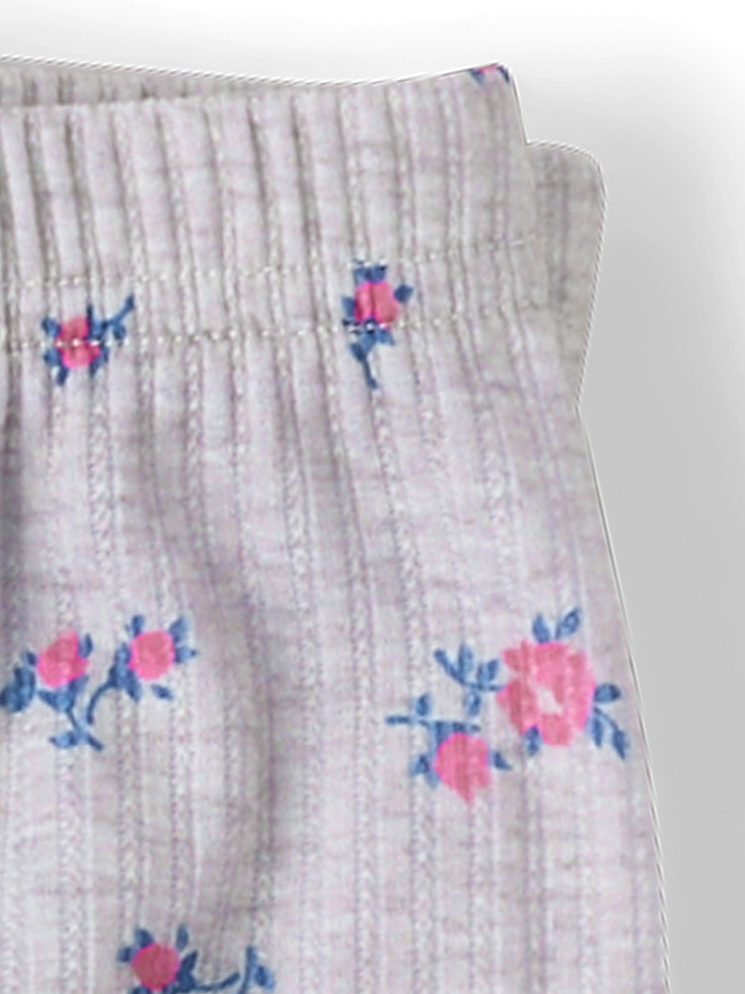 The Children's Place Girls Sleeveless Floral Lettuce Pointelle PJs, 2-Piece, Sizes XS-XXL