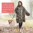 thumbnail image 4 of Brown Camo Deer Tree Pattern Wearable Oversized Blanket,Wearable Blanket Hoodie for Adults,Cozy Hooded Blankets with Super Pockets,Super Warm Fuzzy Pullover for Women & Men, 4 of 6