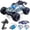 Blue+Pupple, variant on 1:16 Scale All-Terrain RC Car for Adults, 38+KM/H High Speed 4WD Off-Road Remote Control Truck with 2 Rechargeable Batteries and Interchangeable car shells
