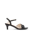 thumbnail image 2 of DREAM PAIRS Women's Kitten Heels Open Round Toe Comfortable Strappy Heels for Dressy Wedding Party Evening Sandals, 2 of 6