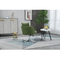 thumbnail image 6 of Luccalily Armless Office Desk Chair No Wheels, Vanity Chair, Modern Adjustable Home Computer Executive Chair Swivel Task Chair for Small Space, Living Room, Make-up, Studying, 6 of 12
