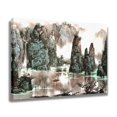 thumbnail image 2 of Chinese Landscape Painting Ink Painting Canvas Poster Bedroom Decor Sports Landscape Office Room Decor Gift,Frame-style,16x24inch(40x60cm), 2 of 8