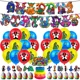 thumbnail image 2 of Serie Rainbow Friends, pancarta desechable para fiesta, adorno para tarta, bandera colgante, globos estilo Rainbow Friends, decoración para tarta de cumpleaños, 2 of 3