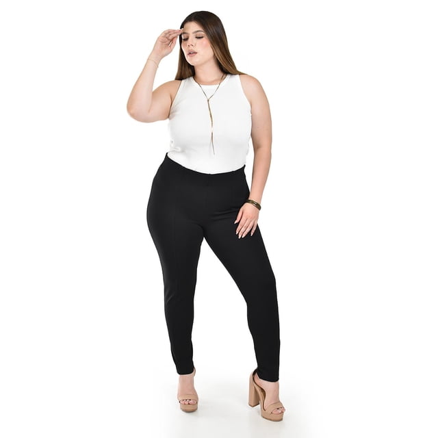 Pantalón con strech Roman Fashion Talla Extra 030 Negro