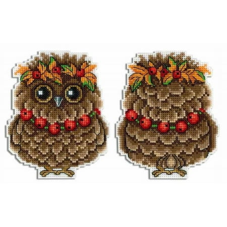UPC: 4627128734639 | Cross Stitch Kit Autumn Owl P-342 / SR-342 Bird Animal MP Studia Needlework Brown