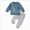 Z55-Blue, variant on Toddler Boys Girls Fall Winter Long Sleeve Sweatshirt Pullover Tops + Joggers Pants Outfit Set Back-To-School Pajamas & Dailywear Set 6-12 Months 12-24 Months 2T 3T 4T 5T 6T Set 0-6 Months