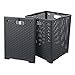thumbnail image 3 of Tstorage 45L Plastic Collapsible Storage Laundry Baskets, Foldable Laundry Hampers, 2 Packs Gray, 3 of 4