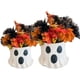 thumbnail image 1 of Cubos de golosinas de Halloween, cubos de papel maché para pedir dulces o trucos de Halloween, cubos de fantasmas espeluznantes más lindos, jardinera fantasma, tazón de dulces fantasma, para decoració, 1 of 7