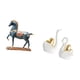 thumbnail image 5 of Figura de caballo,Figura de caballo Escultura animal coleccionable,Adorno de centro de mesa con estatua de caballo de resina,estatua de cisne,Estatuas y figuritas de cisne de cerámica modernas, 5 of 8