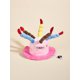 thumbnail image 4 of 1pc Random Color Plush Pet Birthday Party Hat With Candles, Cute Gift For Cat Dog New Year Celebration, 4 of 5