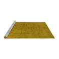thumbnail image 2 of Ahgly Company Machine Washable Indoor Round Oriental Yellow Industrial Area Rugs, 5' Round, 2 of 4