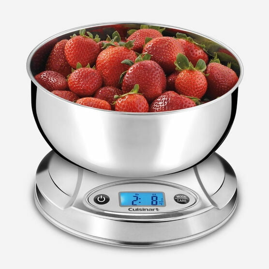 Kitchen scale with bowl top