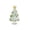 White, variant on Eolstice Small Handmade Glass Xmas Tree Ornament, Mini Desktop Crystal Christmas Tree Figurine, Winter Holiday Decor for Table Shelf Office and Party Decoration