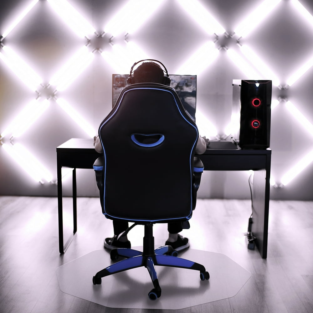 9Mat® Polycarbonate 9-Sided Gaming E-Sport Chair Mat for Hard Floors