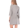 thumbnail image 4 of Ropa De Dormir Para Mujer, Bata De Pijama Con Cinturón Para Nadar Para Niñas ANGGREK Gris XL, 4 of 7