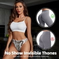 thumbnail image 4 of Thongs for Women - Coffee And Desserts In Style Of Vintage No Show Seamless Womens Thongs Underwear, Soft Stretch G String Thongs for Women,Cuteness Ladies Thong Bikini Panties Briefs, 4 of 5