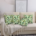 thumbnail image 7 of Throw Pillow Covers, Green Avocado (2) Soft Square Pillow Cases with Invisible Zipper for Couch Bed Sofa, Farmhouse Fall Home Decor 16"x16", 7 of 7