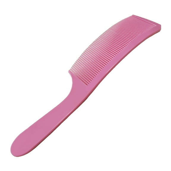 Barber Curved Styling Comb Hairdressing Comb - Pink, 23.5x5cm
