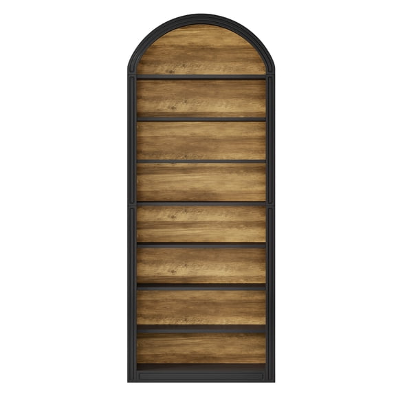 Tribesigns Shoe Storage Cabinet, 8-Tier Tall Black Shoe Organizer Cabinet, Large Wooden Freestanding Shoe Rack for Closet Entryway