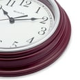 Westclox 9 inch Burgundy Round Simplicity Analog QA Wall Clock