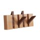 thumbnail image 3 of Perchero de madera para pared con forma de piano, perchero con gancho para colgar en la pared, único, abatible hacia abajo, moderno para entrada de 4 teclas, 3 of 9