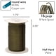 thumbnail image 4 of Hematita Wire The Beadsmith, calibre 20, resistente al deslustre, 13,7 m, 4 of 7