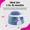 thumbnail image 3 of Bumbo Baby Foam Wide Floor Seat w/ Play Top Tray Attachment, Powder Blue, 3 of 11