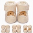 thumbnail image 6 of NOLDARES Baby Booties Infant Newborn Boys Girls Slippers Warm Crib Sock Shoes Indoor First Walker Prewalker(Beige,2), 6 of 9