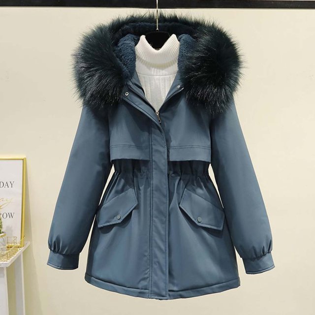 LOVZFMLL Jackets for Women's Loose Winter And Thick Insulation Work Attire Overcoming Cotton Jacket