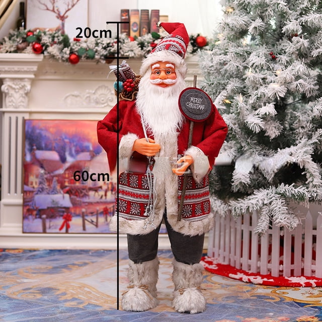 Muñeco de Papá Noel grande Lindejuan 90/60 cm