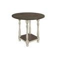 thumbnail image 4 of Home Design Ashley Antique Gray/Taupe Round Counter Table with Square Storage Shelf, Turned Legs, Two-Tone Design, Traditional Style, Durable Wood Construction, Space-Saving Design, 4 of 5